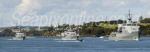 ID 6246 HMNZS OTAGO (P148) the first of two new OPV's (offshore patrol vessels) ordered by the Royal New Zealand Navy as part of the NZ$500 million, seven-ship Project Protector programme, arrives in Auckland...